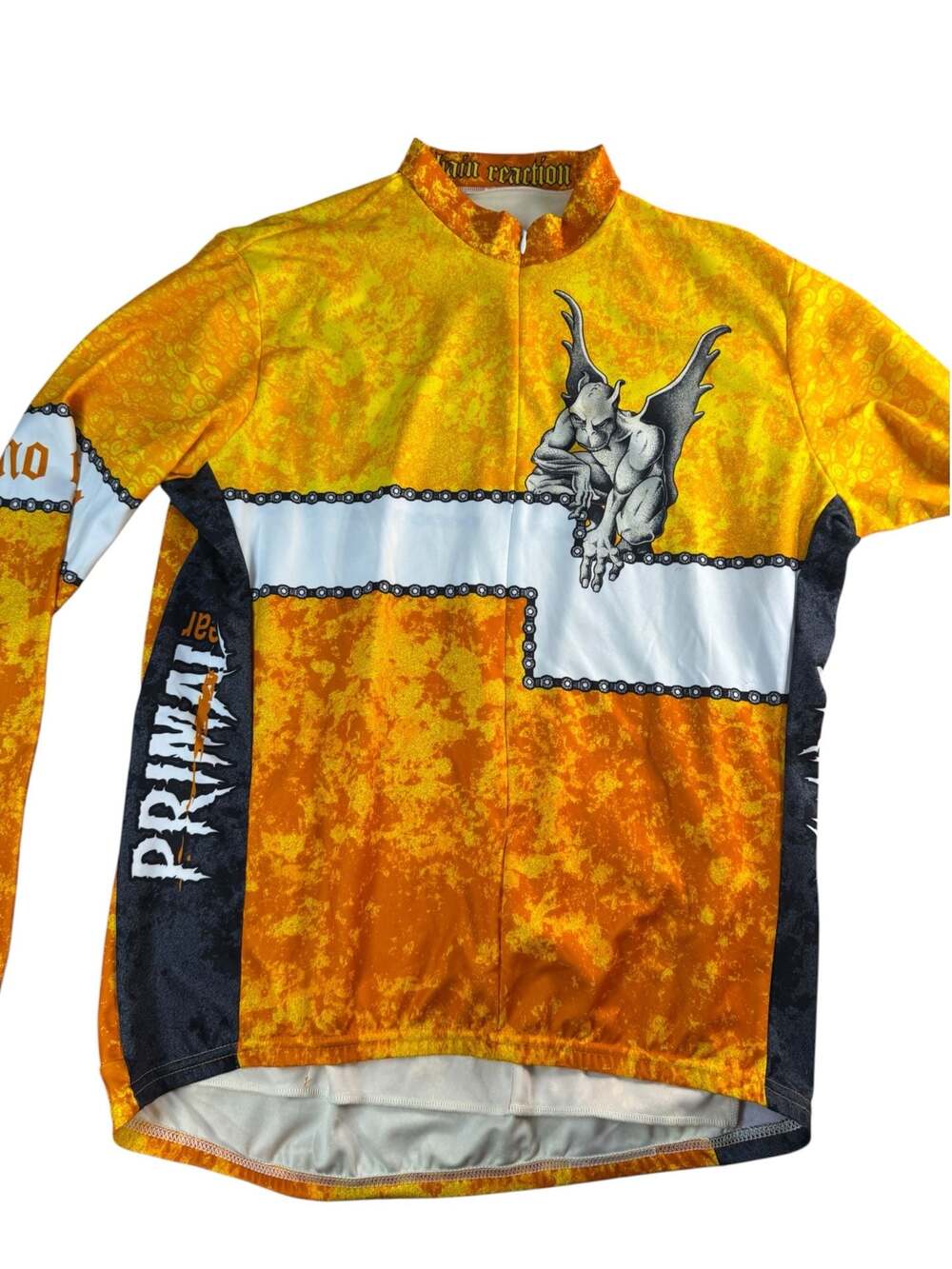 Primal Wear Gargoyle No Chain No Gain Cycling Jersey Orange XL